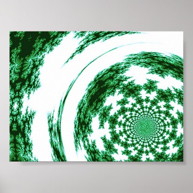 Póster Hilos Verdes Girados (Frente)