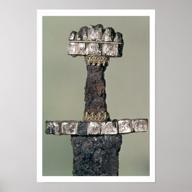 Póster Hilt of a Viking sword found at Hedeby, Denmark, 9 (Frente)