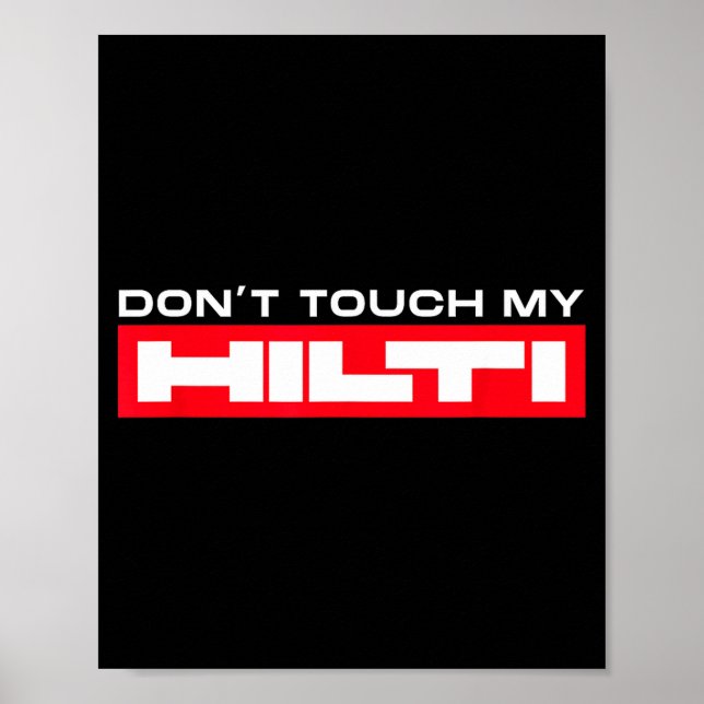 Póster Hilti Fan Construction - Men's Black Short Sleeve  (Frente)