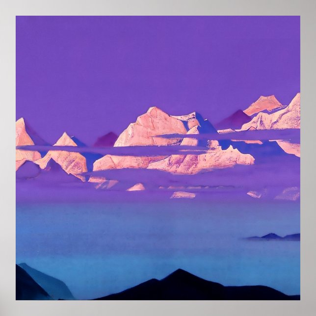 Póster “Himalayas 1933” de Nicholas Roerich (Frente)