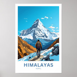 Póster Himalayas Nepal Viajes impresos