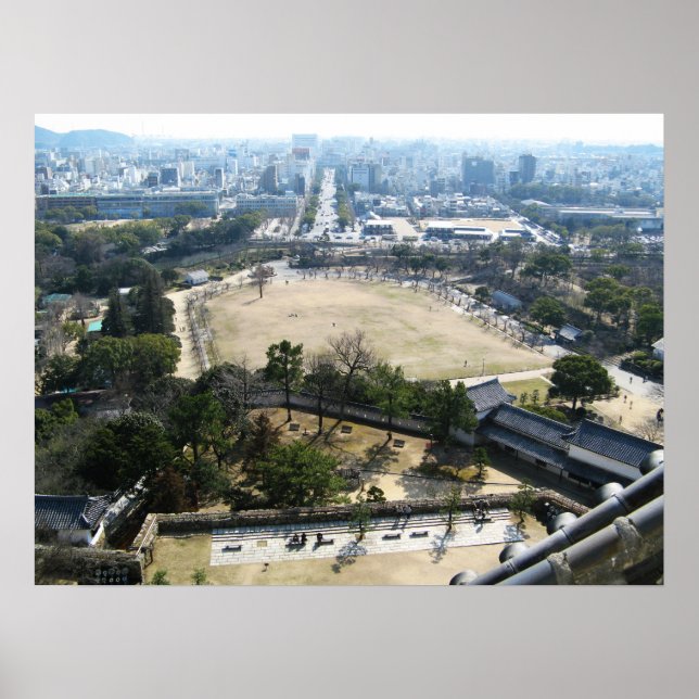 Póster Himeji, Japan (View from atop castle) (Frente)
