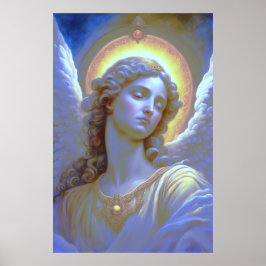Póster Himmlischer Engel im Glanz des göttlichen des Lich