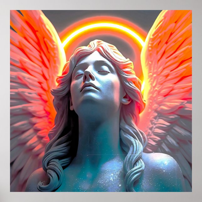 Póster Himmlischer Engel im göttlichen Licht (Frente)