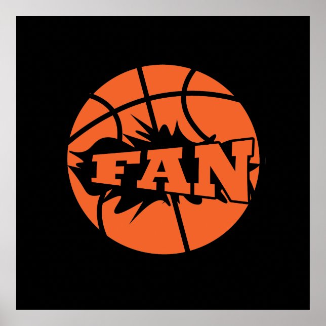 Póster hincha de baloncesto (Frente)