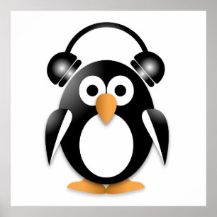 Póster Hincha de música pingüino