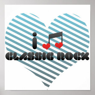 Póster Hincha de rock clásico