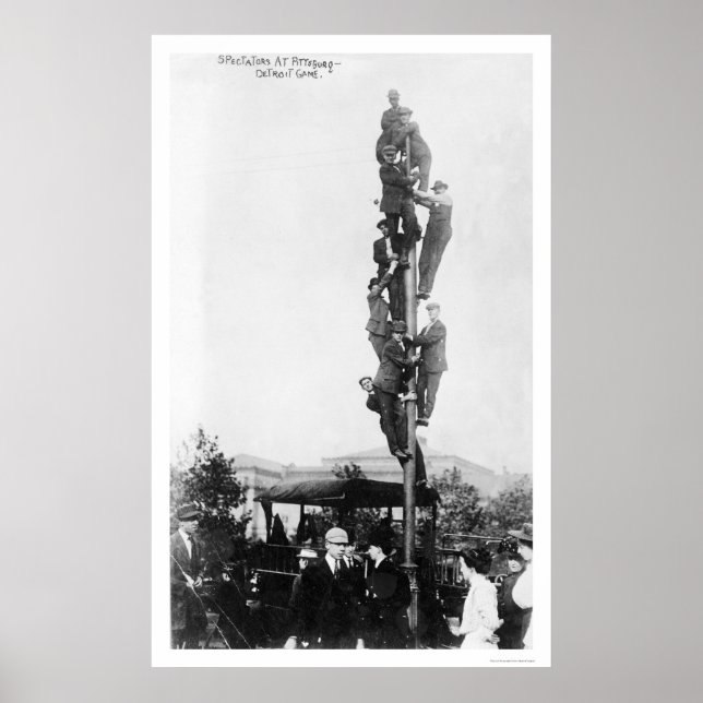 Póster Hinchas de Basefall Piratas Locos 1909 (Frente)