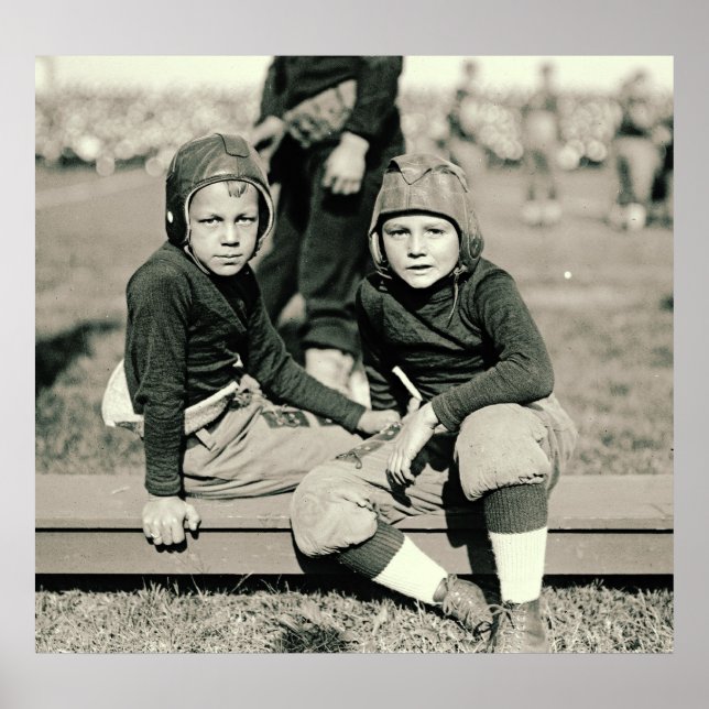 Póster Hinchas de fútbol jóvenes de 1920 (Frente)