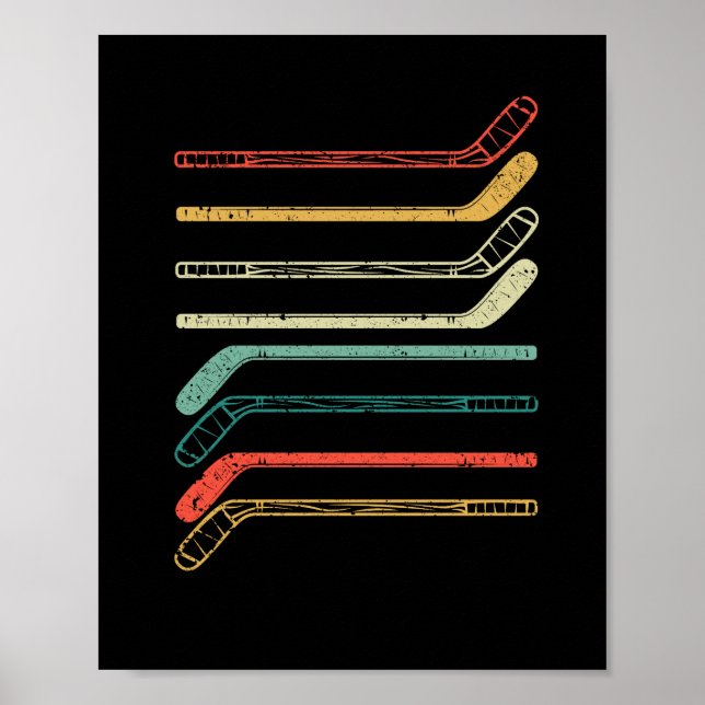Póster Hinchas de hockey sobre hielo en invierno (Frente)