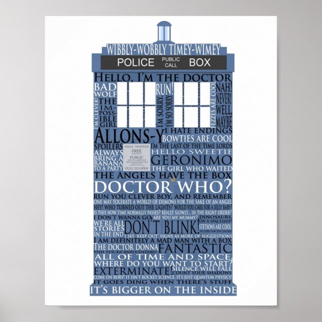 Póster Hinchas del Dr. Who Whovian (Frente)