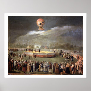 Póster Hinche la ascensión en los jardines de Aranjuez,