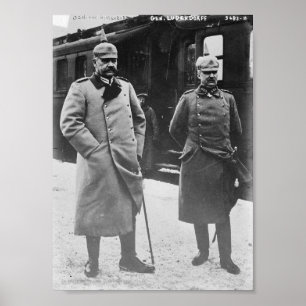 Póster Hindenburg y Ludendorff