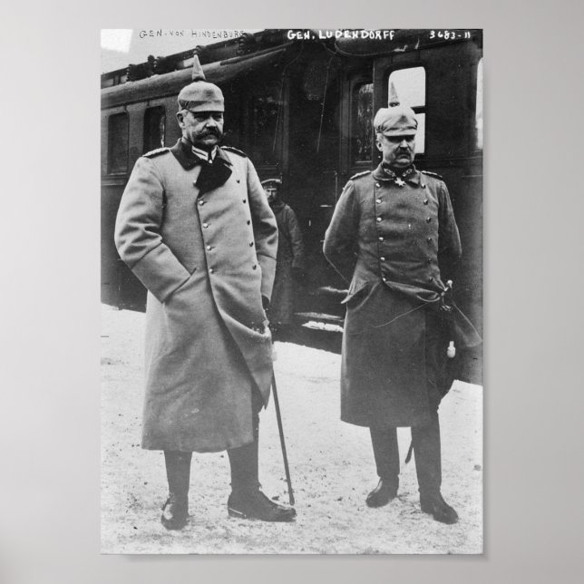 Póster Hindenburg y Ludendorff (Frente)