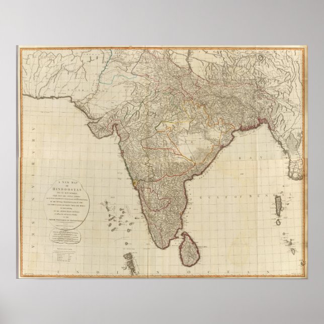 Póster Hindoostan compuesto (Frente)