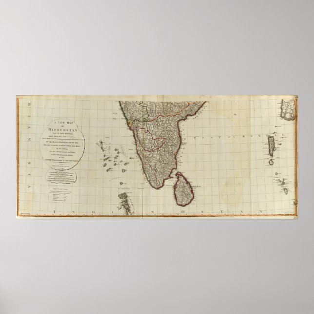 Póster Hindoostan del Sur (Frente)