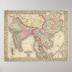 Póster Hindoostan, la India más lejana, China, Tíbet 2