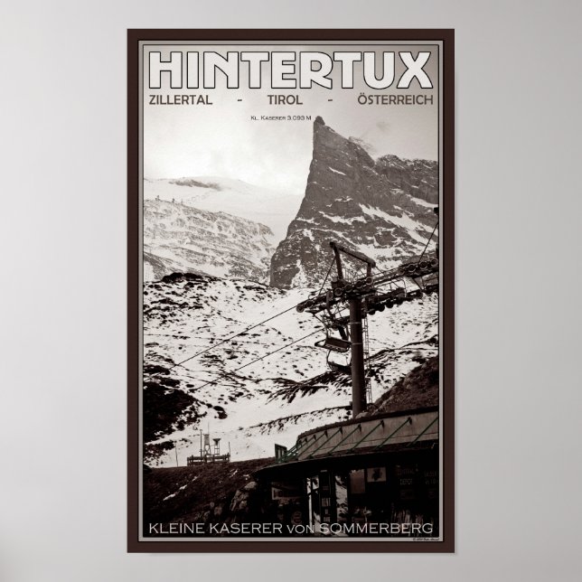 Póster Hintertux - Kleine Kaserer (Frente)