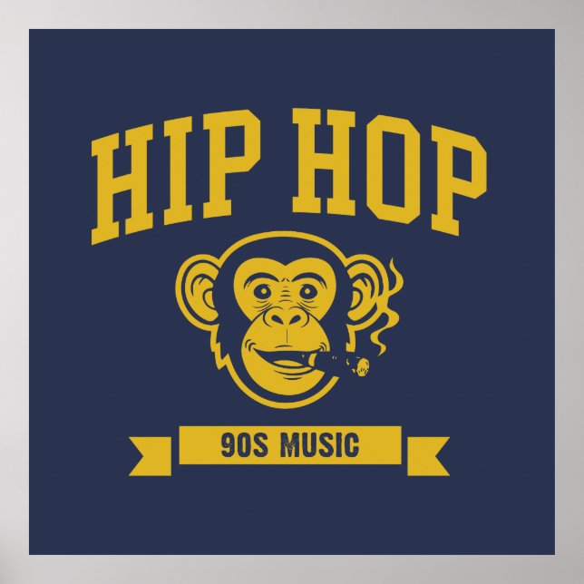 Póster Hip Hop 90s music (Frente)