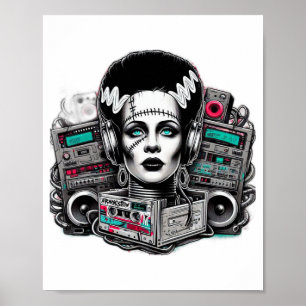 Póster Hip Hop Bride De Frankenstein