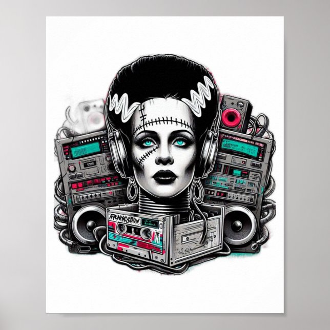 Póster Hip Hop Bride De Frankenstein (Frente)