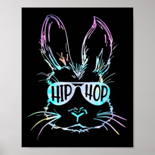 Póster Hip Hop Bunny Boys Niños Niños Pequeños Conejo de