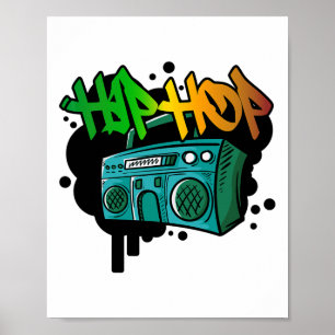 Póster Hip Hop Dance Street Art Graffiti Spray Paint Danc