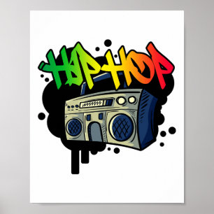 Póster Hip Hop Dance Street Art Graffiti Spray Paint Danc