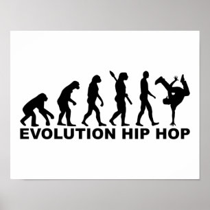 Póster Hip-hop de la evolución