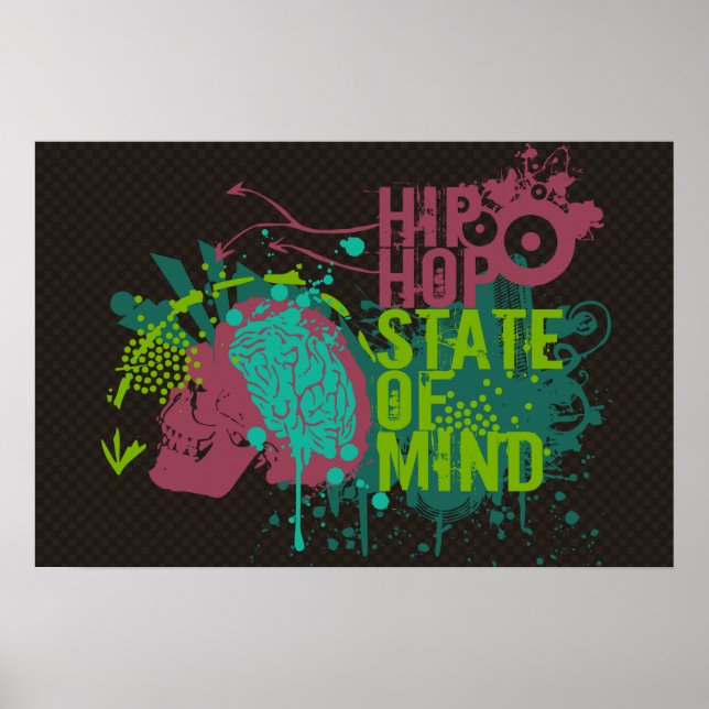 Póster Hip Hop Estado de la Mente (Frente)