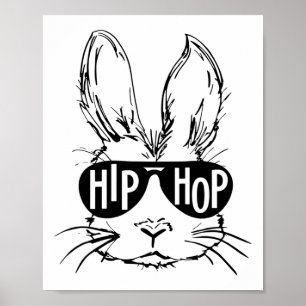 Póster Hip Hop Happy Easter Bungalow Face Con Sungles Men