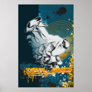 Póster Hip Hop, Steet Dance, Breakdancer