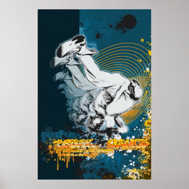 Póster Hip Hop, Steet Dance, Breakdancer (Frente)
