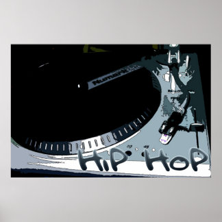 Póster Hip-Hop Turntable