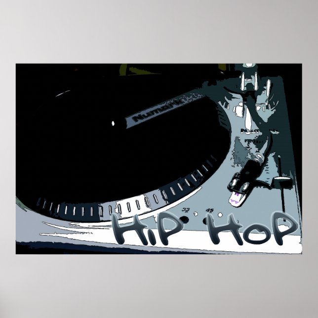Póster Hip-Hop Turntable (Frente)
