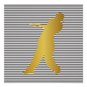 Póster Hip Hop Urban Dance Boy Strips Black White