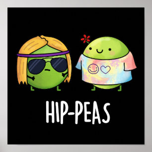 Póster Hip-peas Graciosa Hippie Pun Dark BG