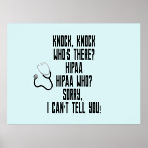 Póster HIPAA Humor 