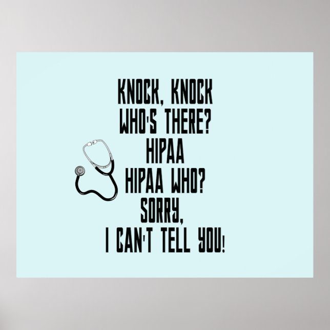 Póster HIPAA Humor  (Frente)