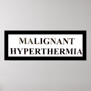 Póster Hipertermia MALIGNA