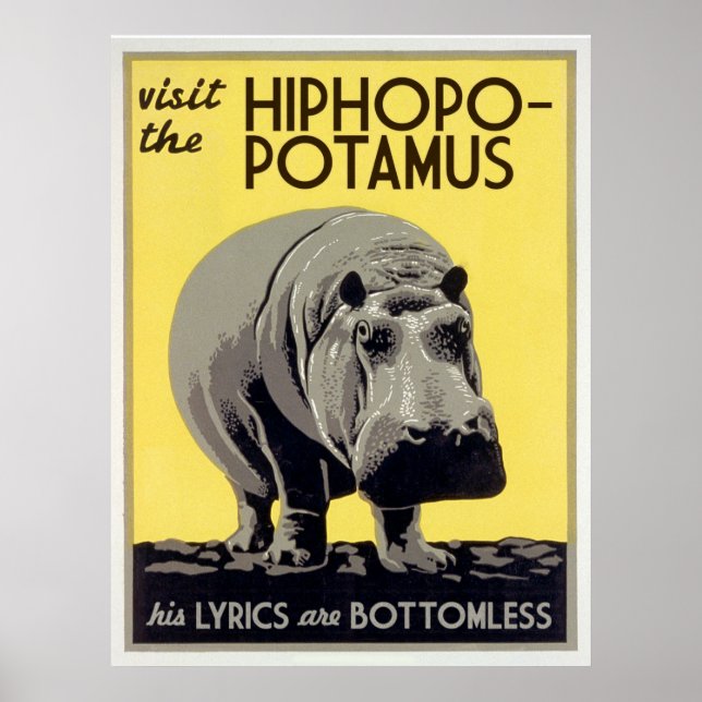 Póster hiphopopotamus hiphopapotamus rhymenocerus (Frente)