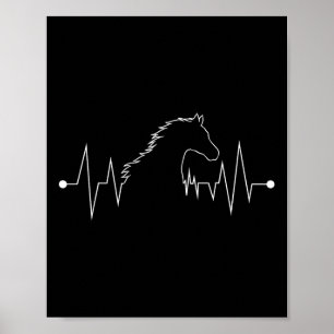 Póster Hípica Caballo Amante Regalo Niños Mujeres Hombres