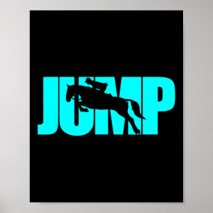 Póster Hípica en Salto Saltando Eventando T Shi