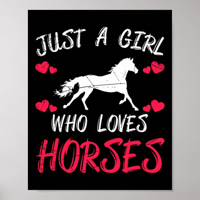 Póster Hípica jinete de caballos Chicas (Frente)