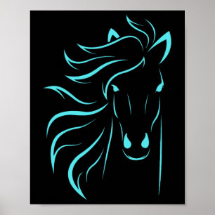 Póster Hípica Regalos Mujeres Hombres Ecuestres Caballo