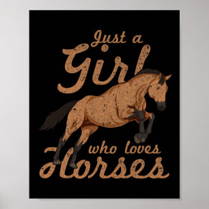 Póster Hípicas En Caballo Amante De Mujeres Ecuestres Chi
