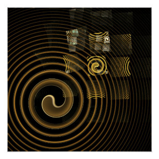 Póster Hipnosis Arte abstracto