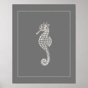 Póster Hipoahorse de estilo Hamptons