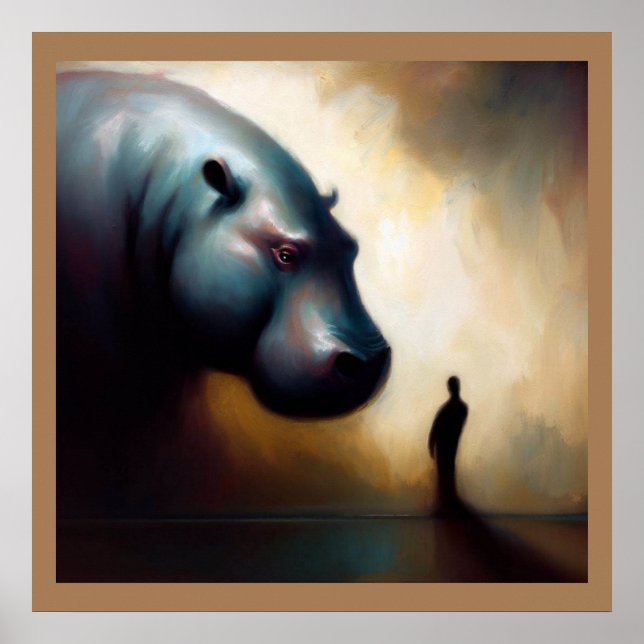 Póster Hipopótamo 2 (Frente)