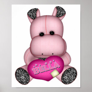 Póster Hipopótamo de Bella
